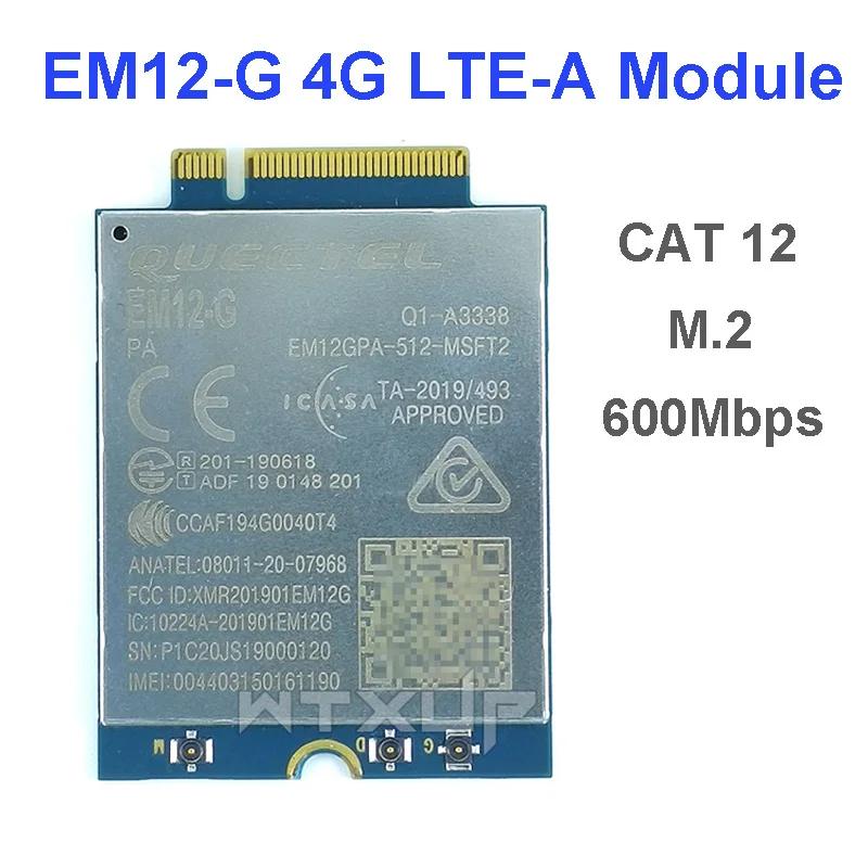 Quectel EM12-G EM12 LTE-A Cat 12 ,  7, 8/10  M.2 LTE-FDD WWAN ī EM12GPA-512-MSFT2